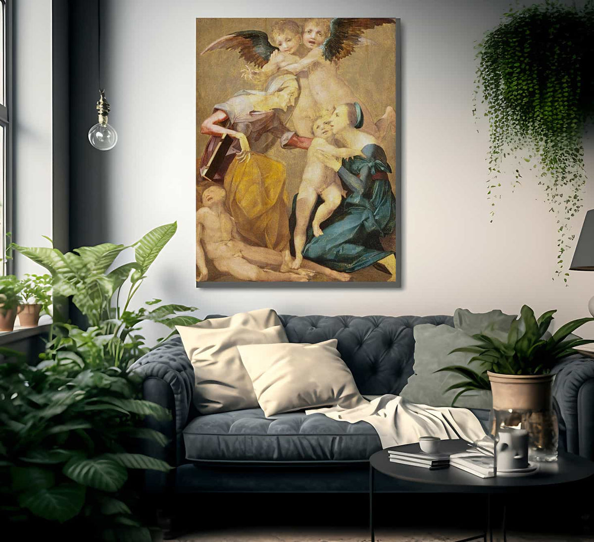 The Holy Family By Rosso Fiorentino Fine Art Print