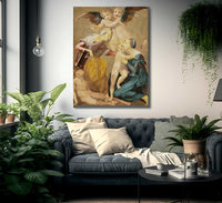 The Holy Family By Rosso Fiorentino Fine Art Print