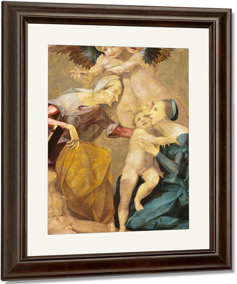 The Holy Family By Rosso Fiorentino Fine Art Print