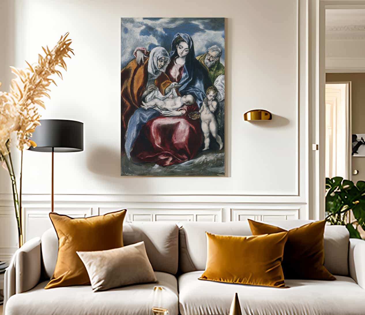 The Holy Family With Saint Anne And The Infant John The Baptist By El Greco Fine Art Print
