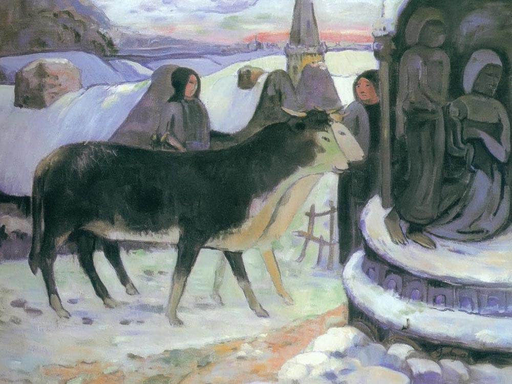 The Holy Night By Paul Gauguin Fine Art Print