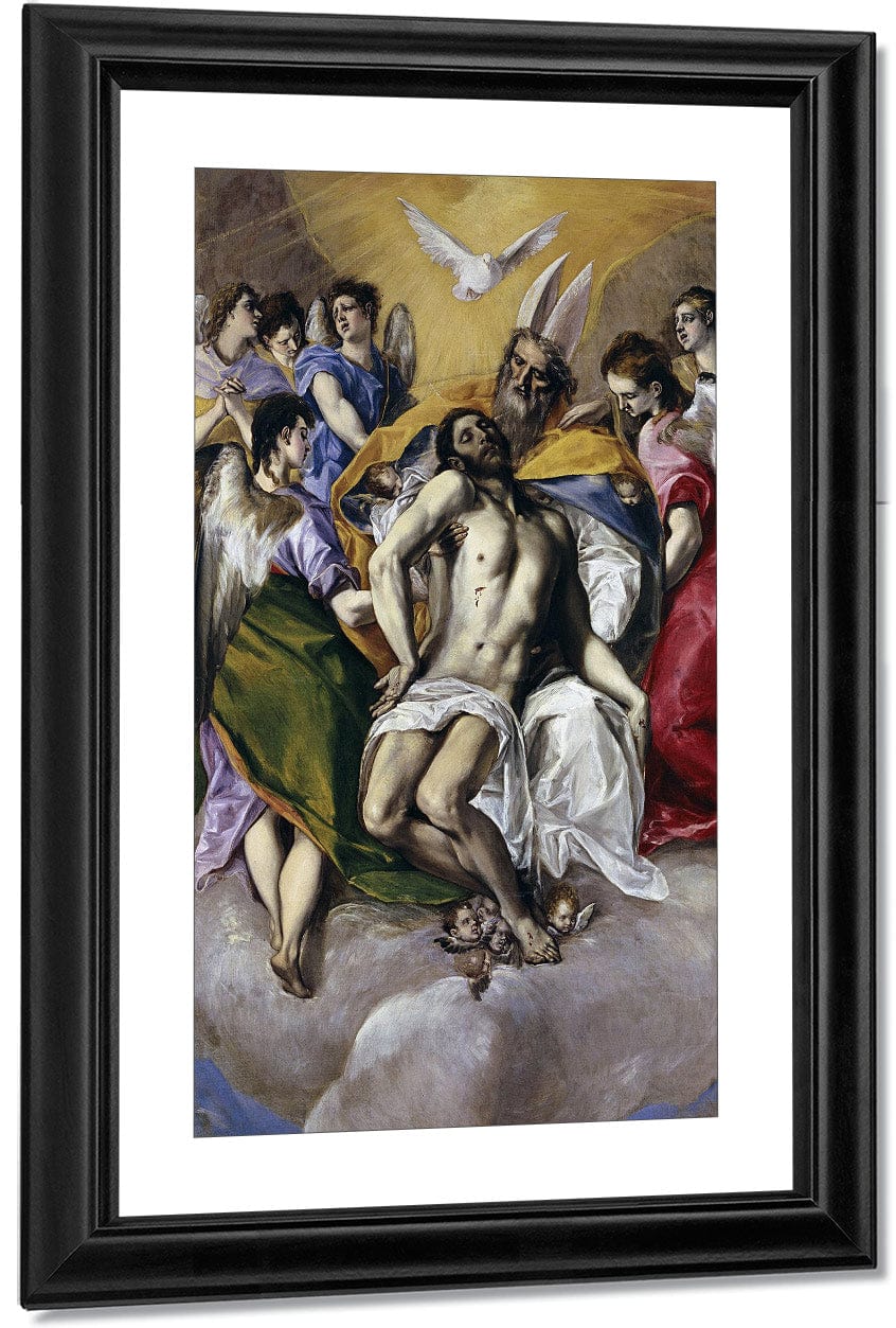 The Holy Trinity 1579 1 By El Greco Fine Art Print