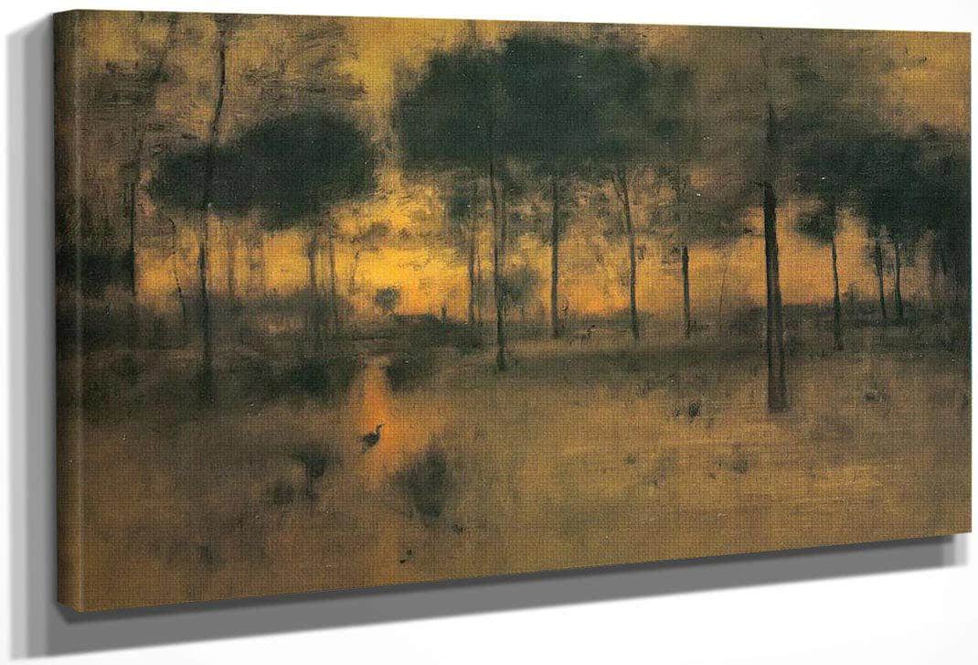 The Home Of The Heron By George Inness Fine Art Print