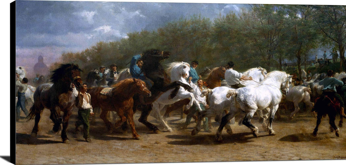 The Horse Fair Painting Rosa Bonheur Canvas Art Fine Art Print