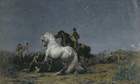 The Horse Thieves By Ferdinand Victor Eugene Delacroix Fine Art Print