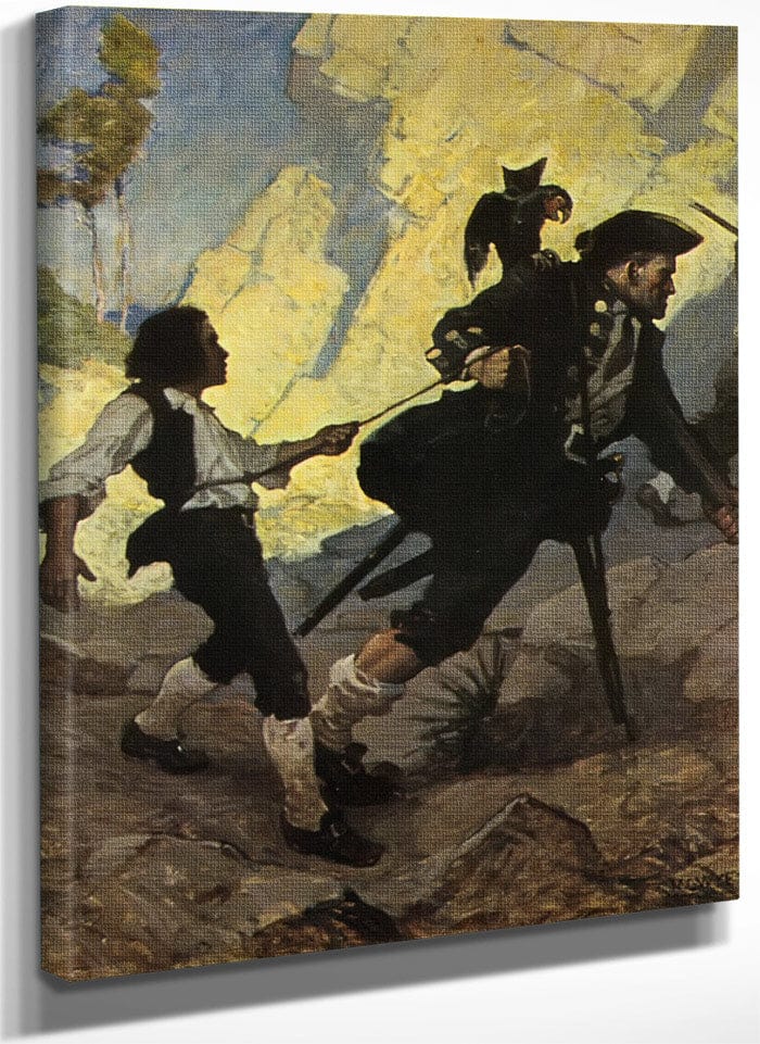 The Hostage By NC Wyeth Fine Art Print