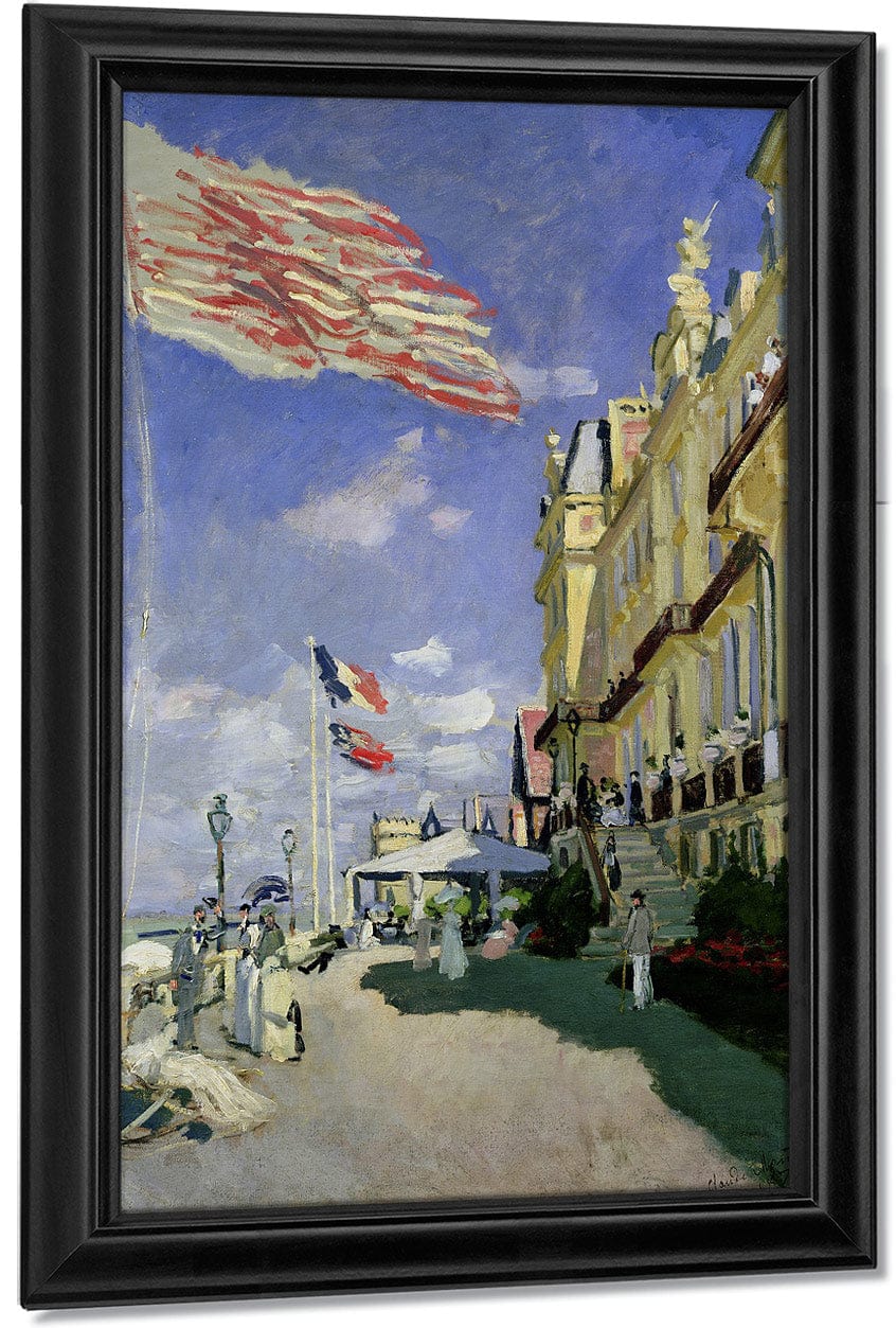 The Hotel Des Roches Noires At Trouville By Claude Monet Fine Art Print