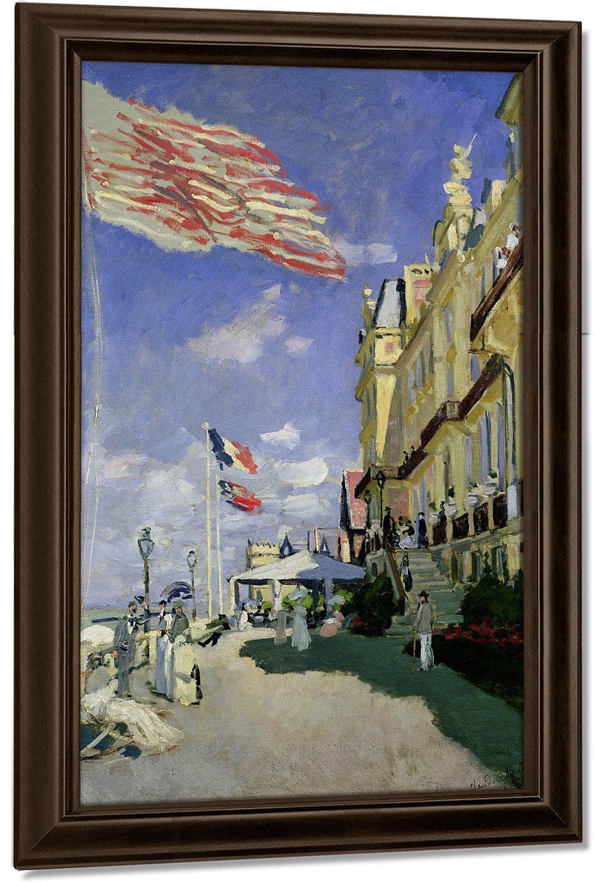 The Hotel Des Roches Noires At Trouville By Claude Monet Fine Art Print