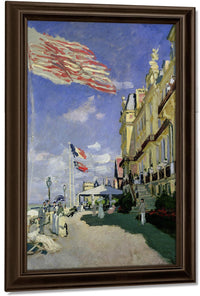 The Hotel Des Roches Noires At Trouville By Claude Monet Fine Art Print