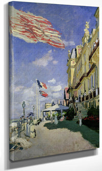 The Hotel Des Roches Noires At Trouville By Claude Monet Fine Art Print