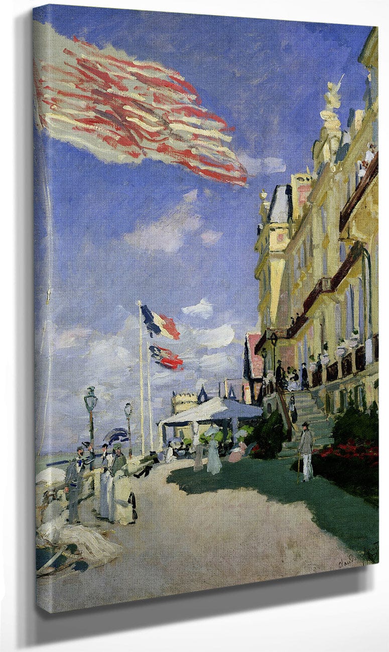 The Hotel Des Roches Noires At Trouville By Claude Monet Fine Art Print