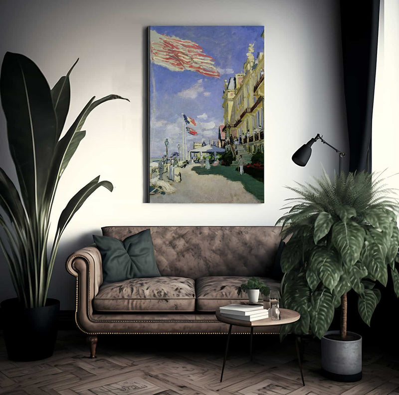 The Hotel Des Roches Noires At Trouville By Claude Monet Fine Art Print