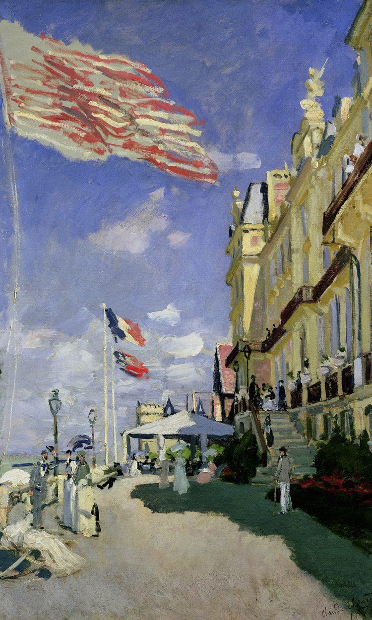 The Hotel Des Roches Noires At Trouville By Claude Monet Fine Art Print
