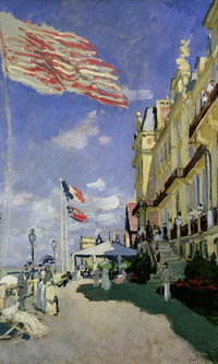 The Hotel Des Roches Noires At Trouville By Claude Monet Fine Art Print