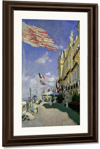 The Hotel Des Roches Noires At Trouville By Claude Monet Fine Art Print