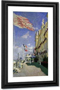 The Hotel Des Roches Noires At Trouville By Claude Monet Fine Art Print