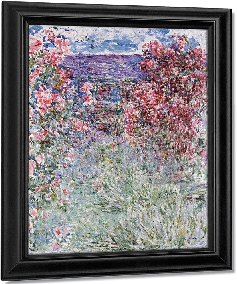 The House In The Roses By Claude Monet Fine Art Print