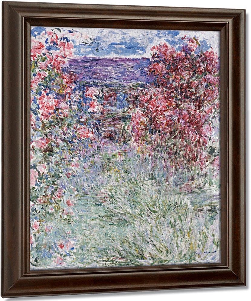 The House In The Roses By Claude Monet Fine Art Print