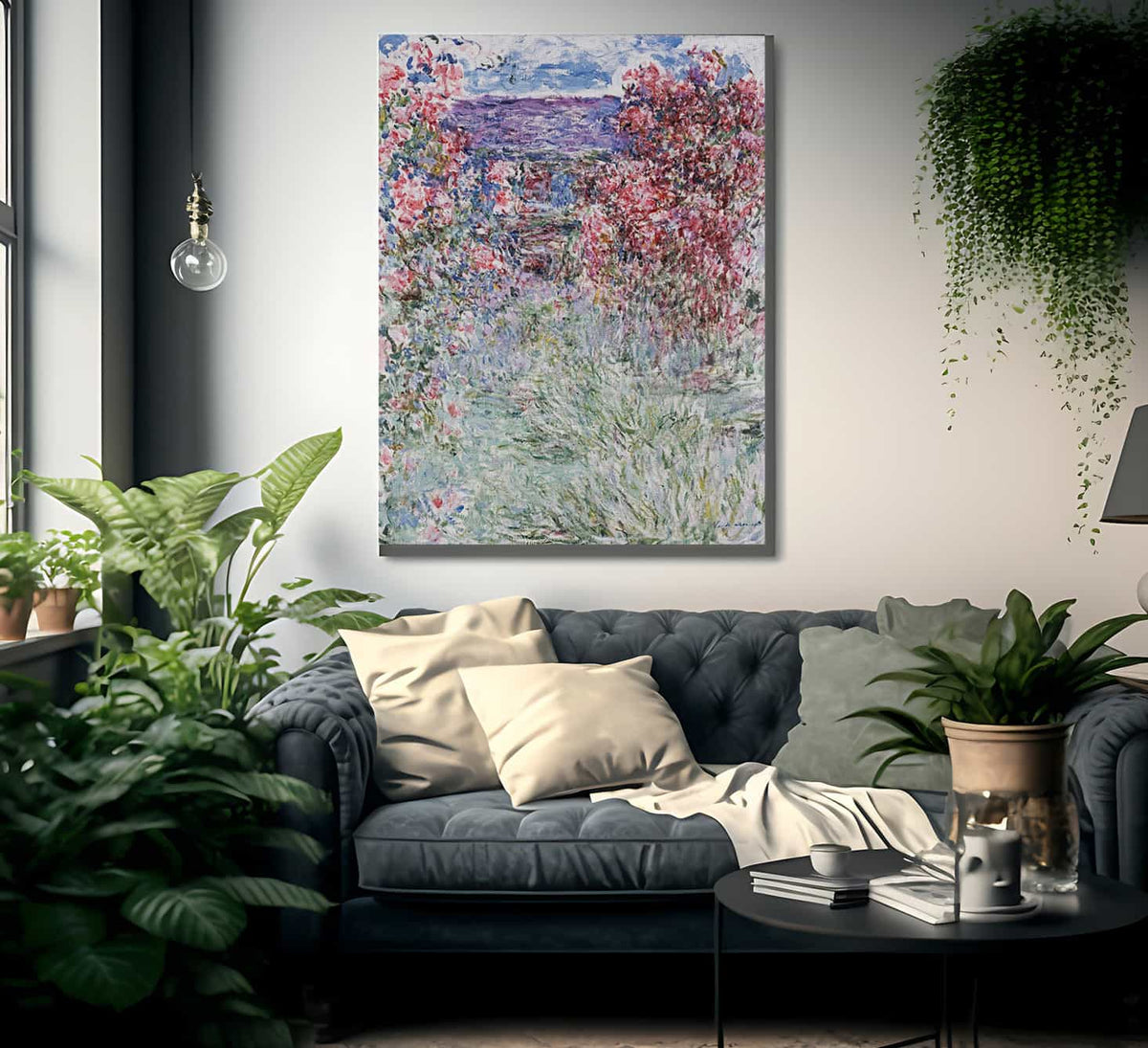 The House In The Roses By Claude Monet Fine Art Print