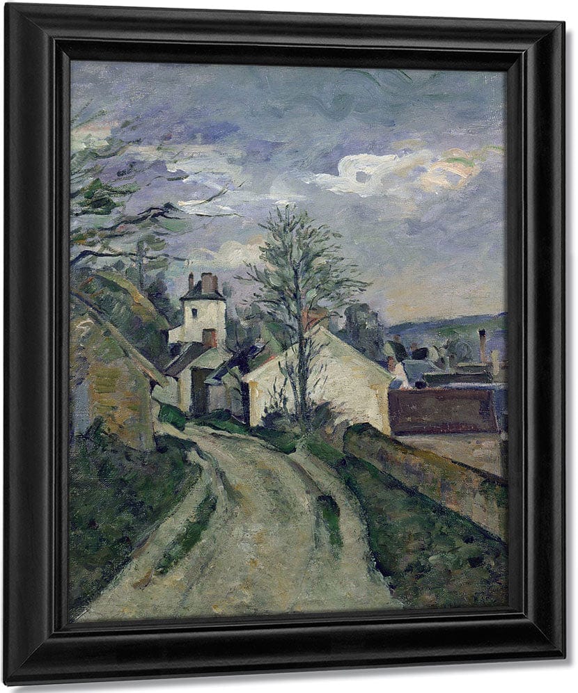 The House Of Doctor Gachet (1828 1909) At Auvers By Paul Cezanne Fine Art Print