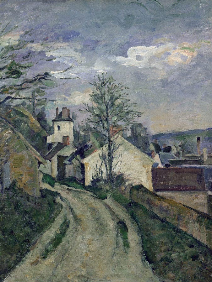 The House Of Doctor Gachet (1828 1909) At Auvers By Paul Cezanne Fine Art Print