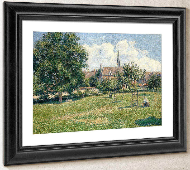 The House Of The Deaf Woman And The Belfry At Eragny La Maison De La Sourde Et Le Clocher D Eragny Camille Pissarro Fine Art Print