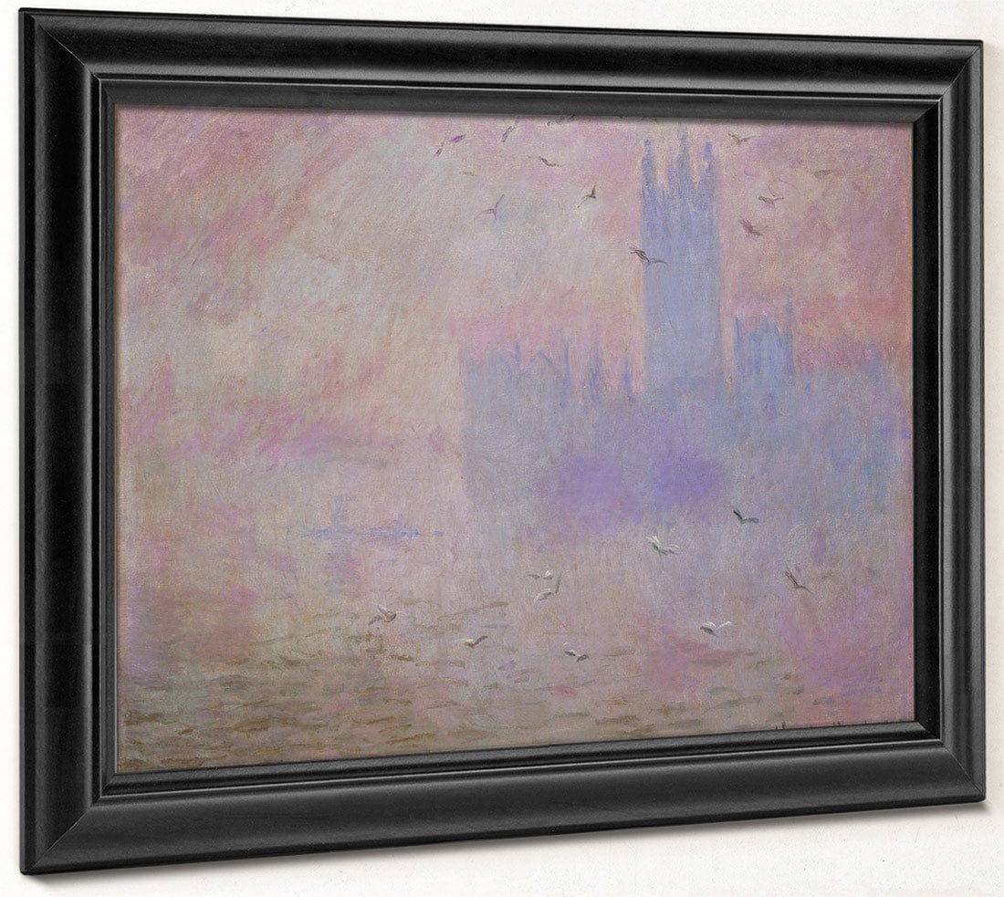 The Houses Of Parliament, Seagulls By Claude Monet Fine Art Print