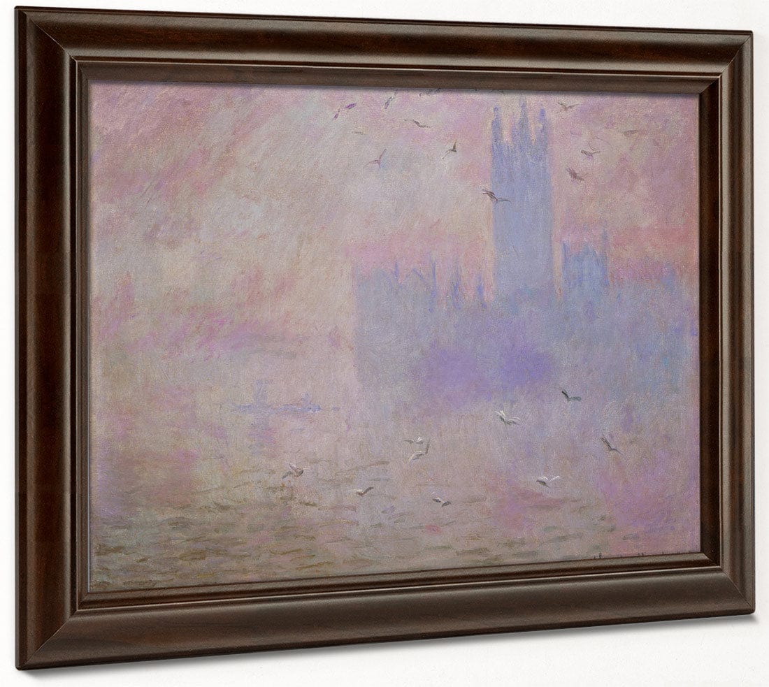 The Houses Of Parliament, Seagulls By Claude Monet Fine Art Print