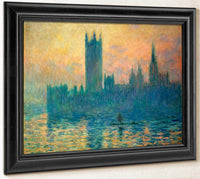 The Houses Of Parliament Sunset By Monet Claude Fine Art Print