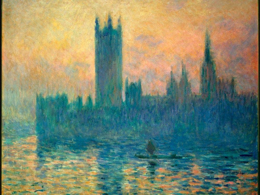 The Houses Of Parliament Sunset By Monet Claude Fine Art Print