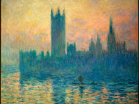 The Houses Of Parliament Sunset By Monet Claude Fine Art Print