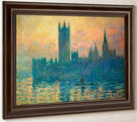 The Houses Of Parliament Sunset By Monet Claude Fine Art Print