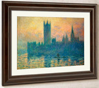 The Houses Of Parliament Sunset By Monet Claude Fine Art Print