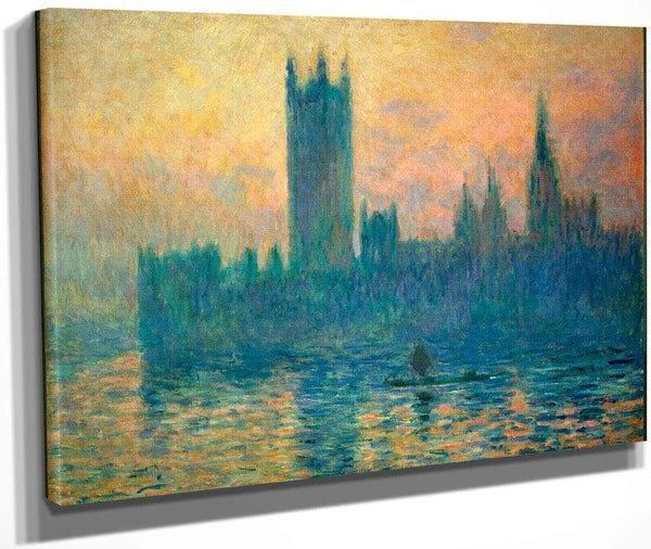 The Houses Of Parliament Sunset By Monet Claude Fine Art Print