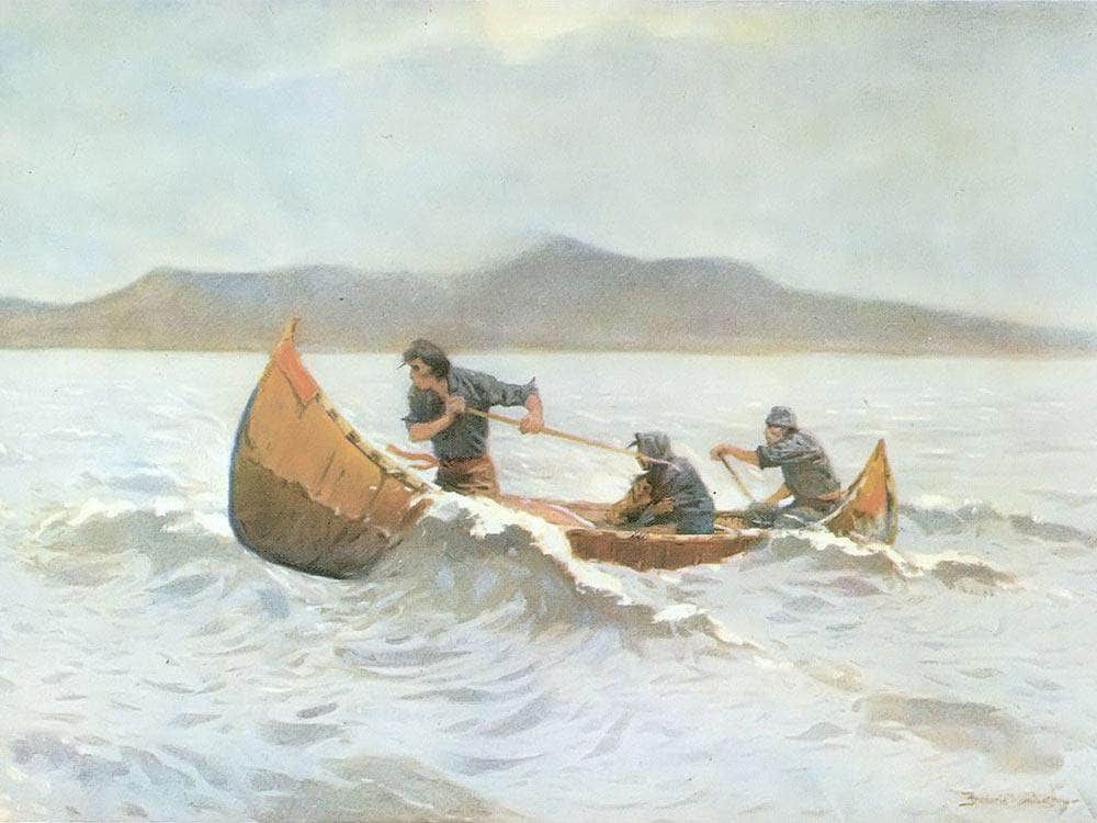 The Howl Of The Weather Aka The Squall By Frederic Remington Fine Art Print