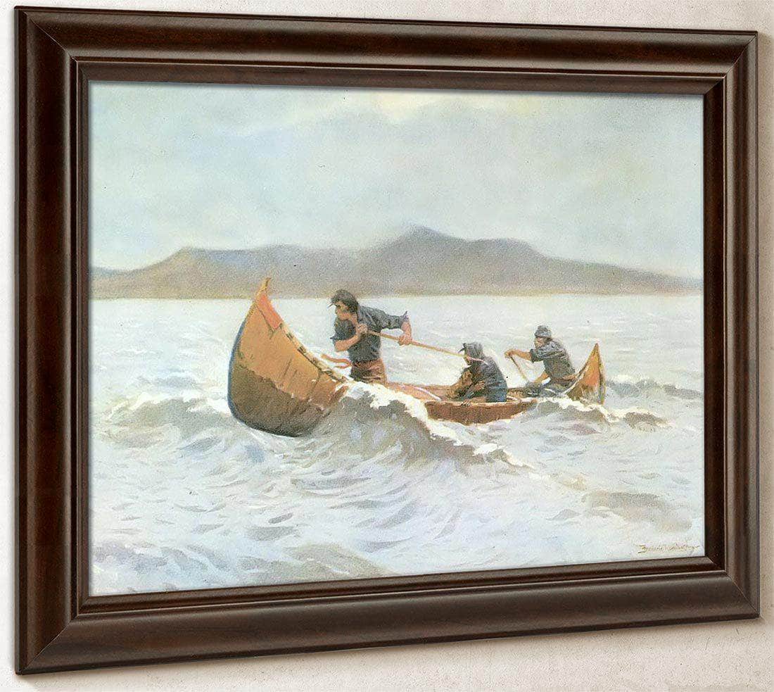 The Howl Of The Weather Aka The Squall By Frederic Remington Fine Art Print