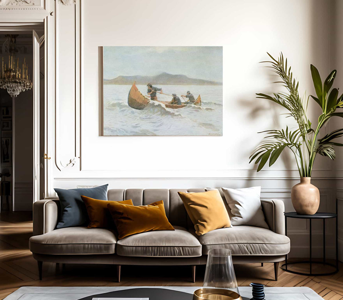 The Howl Of The Weather Aka The Squall By Frederic Remington Fine Art Print