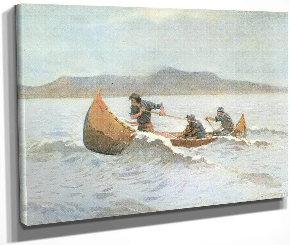 The Howl Of The Weather Aka The Squall By Frederic Remington Fine Art Print