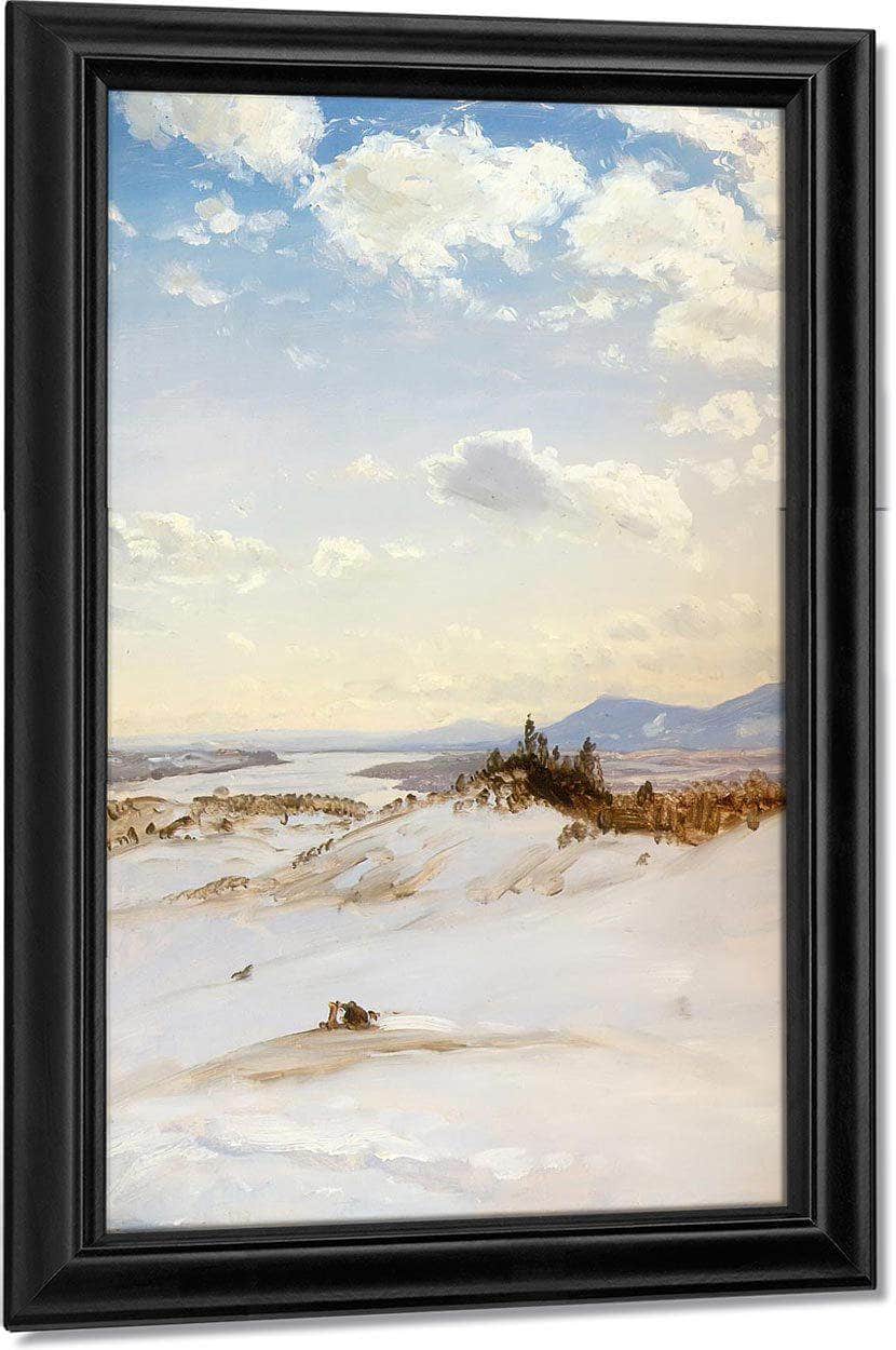 The Hudson Valley In Winter From Olana By Frederic Edwin Church Fine Art Print