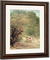 The Hunted Roe Deer On The Alert, Spring By Jean Desire Gustave Courbet Fine Art Print