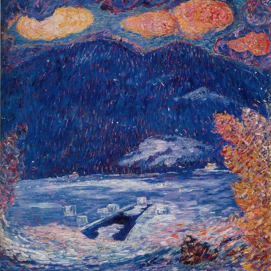 The Ice Hole Maine By Marsden Hartley Fine Art Print