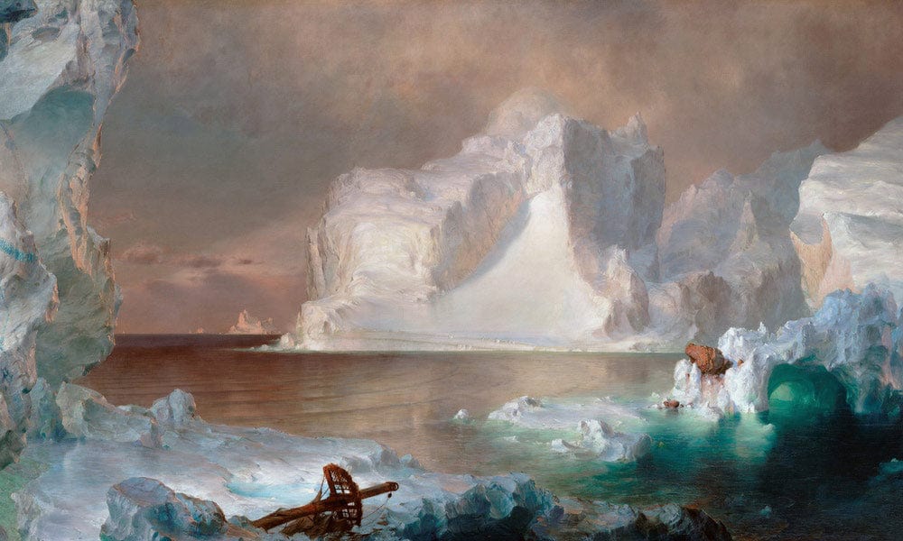 The Icebergs 1861 By Frederic Edwin Church Fine Art Print