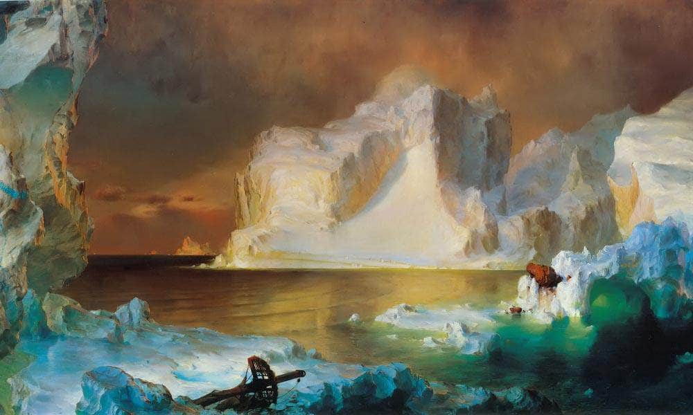 The Icebergs By Fredric Edwin Church Fine Art Print
