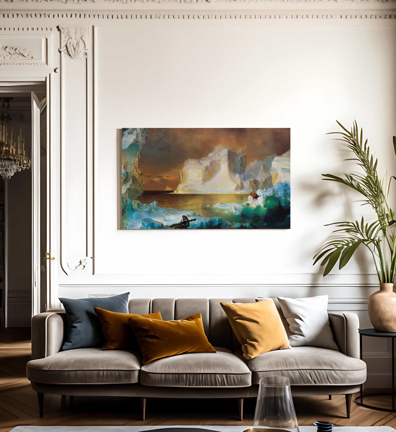 The Icebergs By Fredric Edwin Church Fine Art Print
