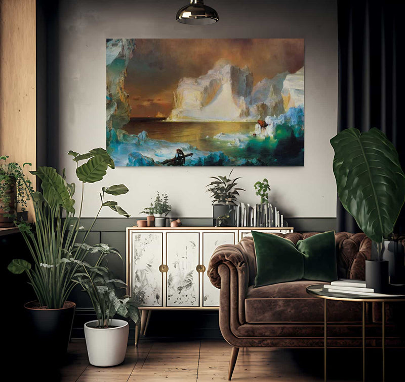 The Icebergs By Fredric Edwin Church Fine Art Print