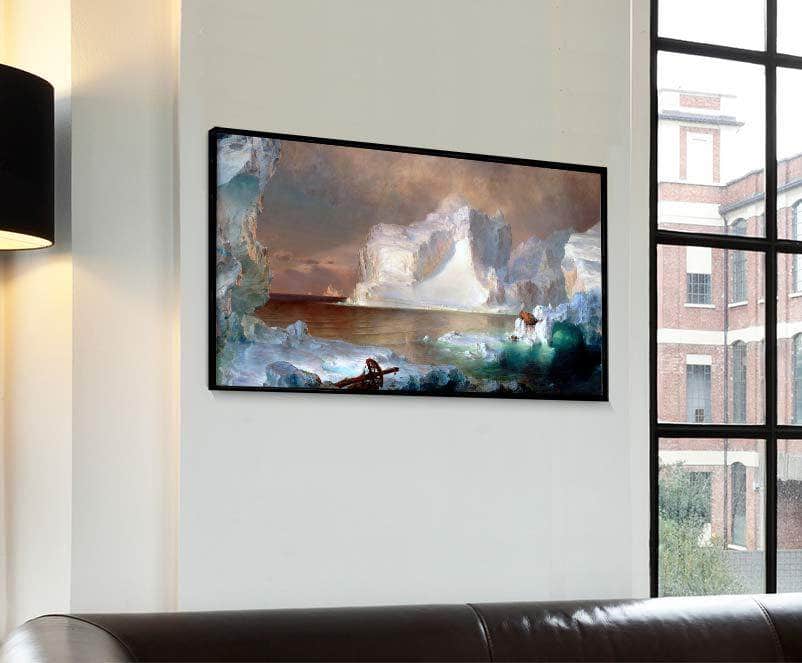 The Icebergs Painting Frederic Edwin Church Canvas Art Fine Art Print