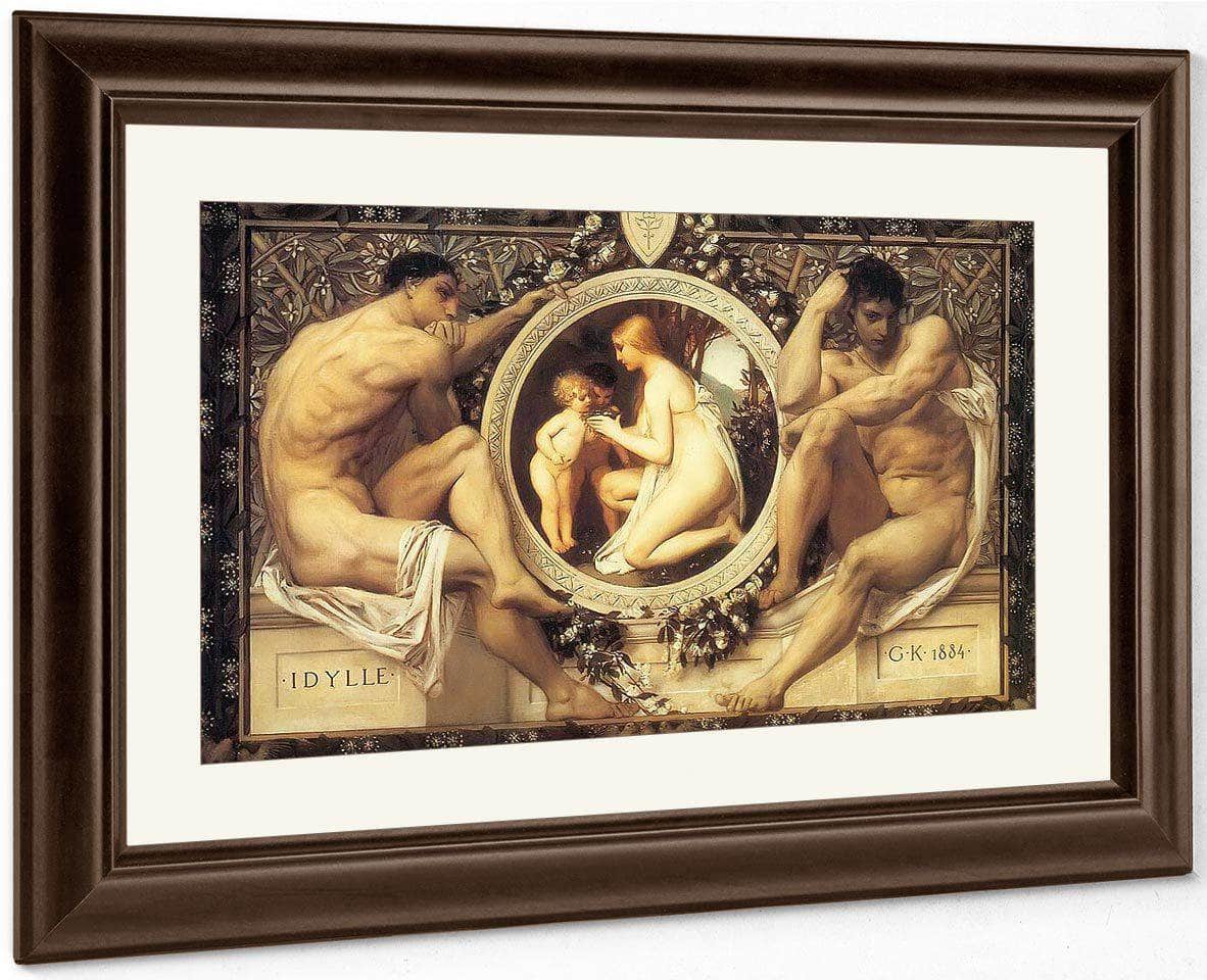 The Idyll By Gustav Klimt Fine Art Print