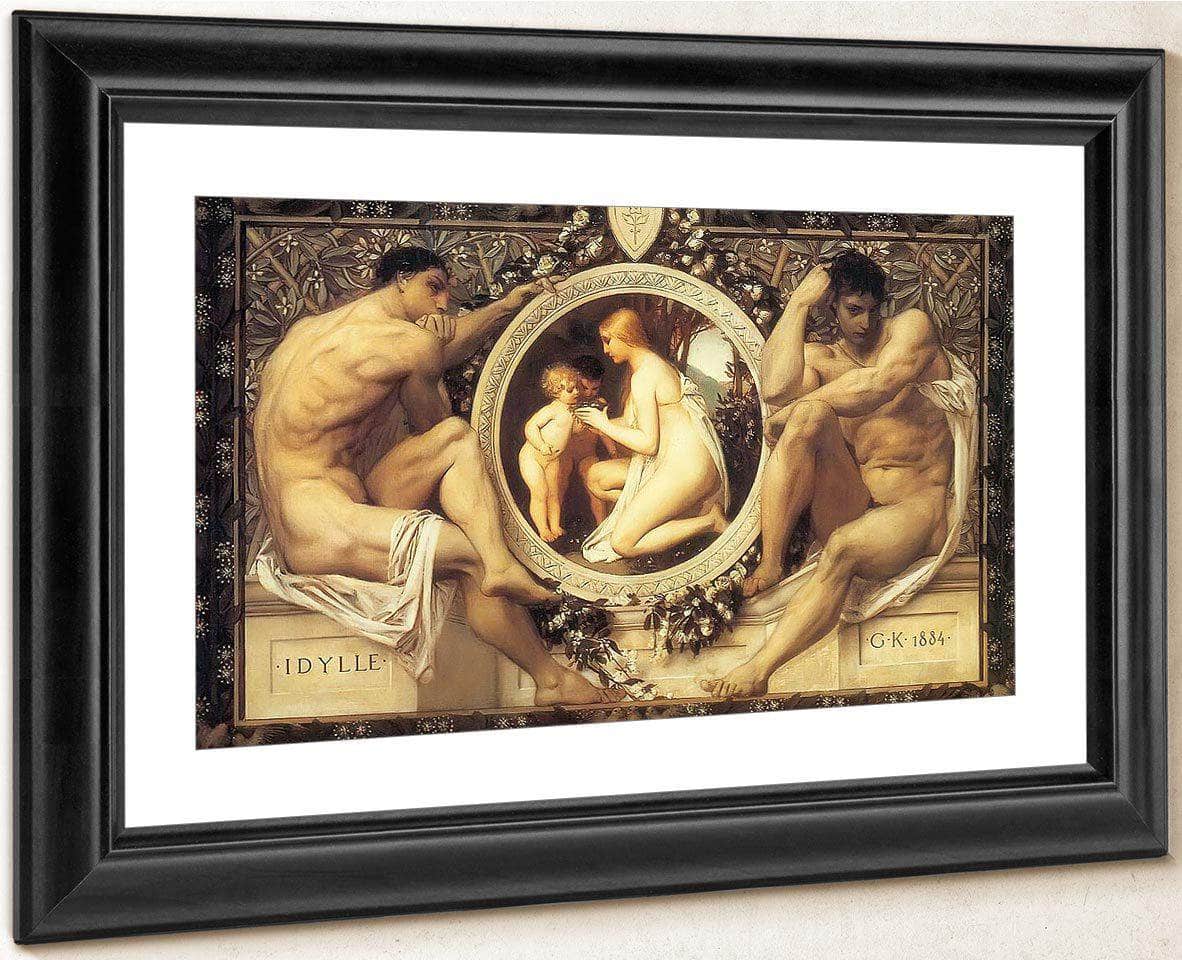 The Idyll By Gustav Klimt Fine Art Print