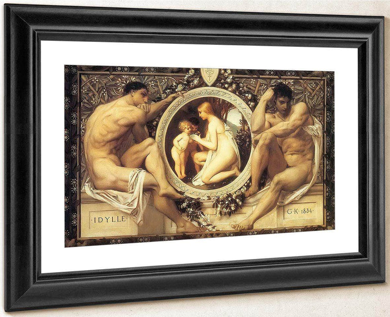 The Idyll By Gustav Klimt Fine Art Print
