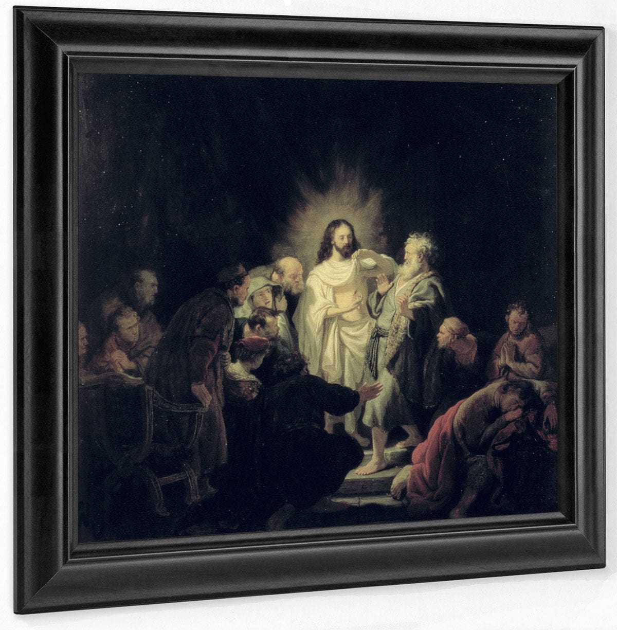 The Incredulity Of St. Thomas By Rembrandt Fine Art Print